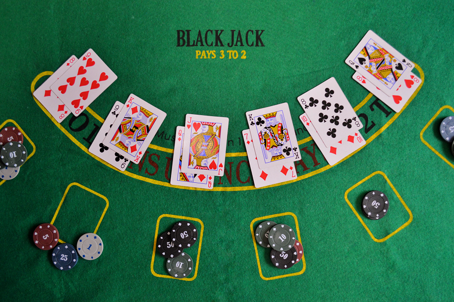 Blackjack casino table